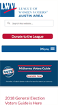 Mobile Screenshot of lwvaustin.org