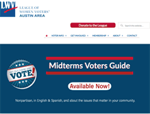 Tablet Screenshot of lwvaustin.org